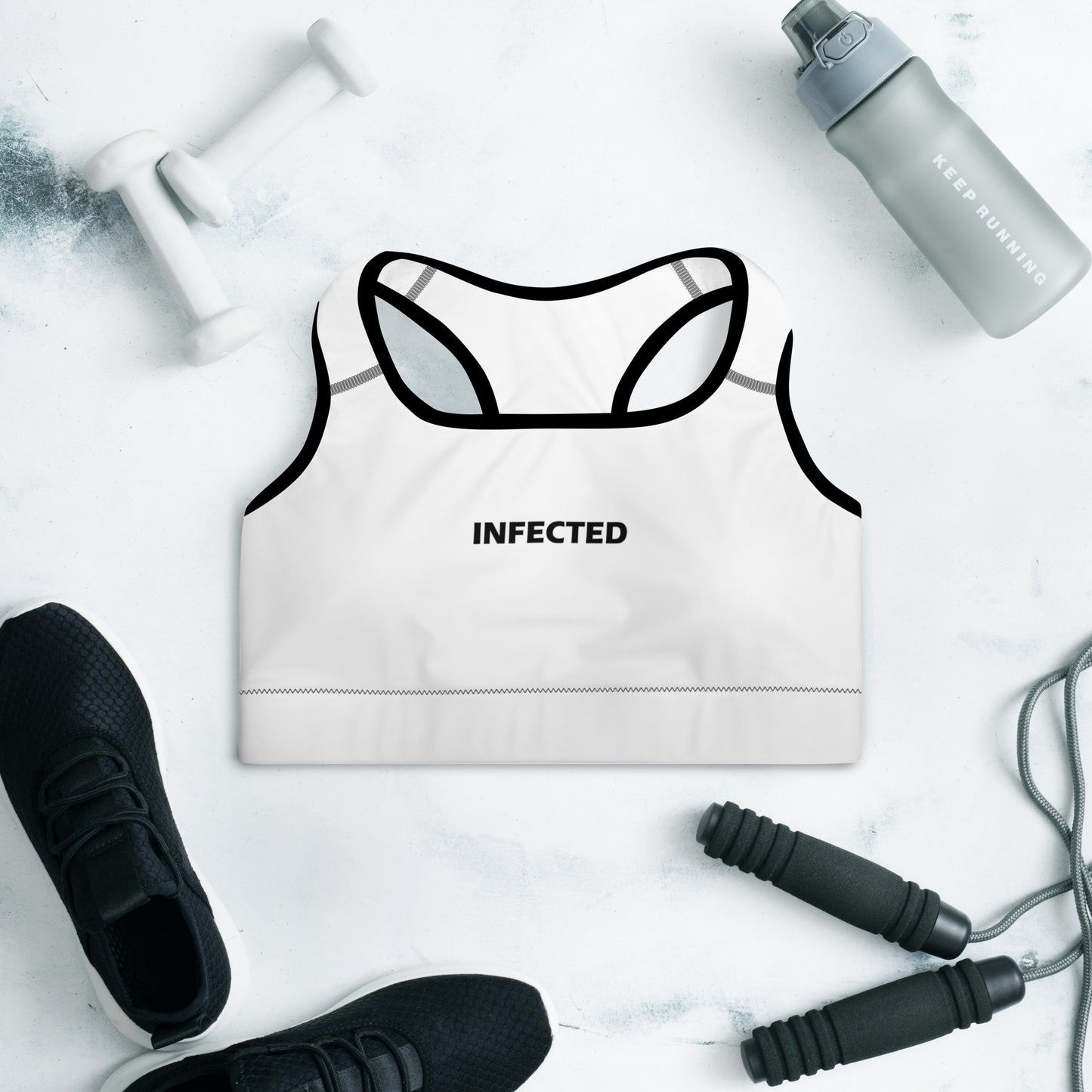 Infected Padded Sports Bra